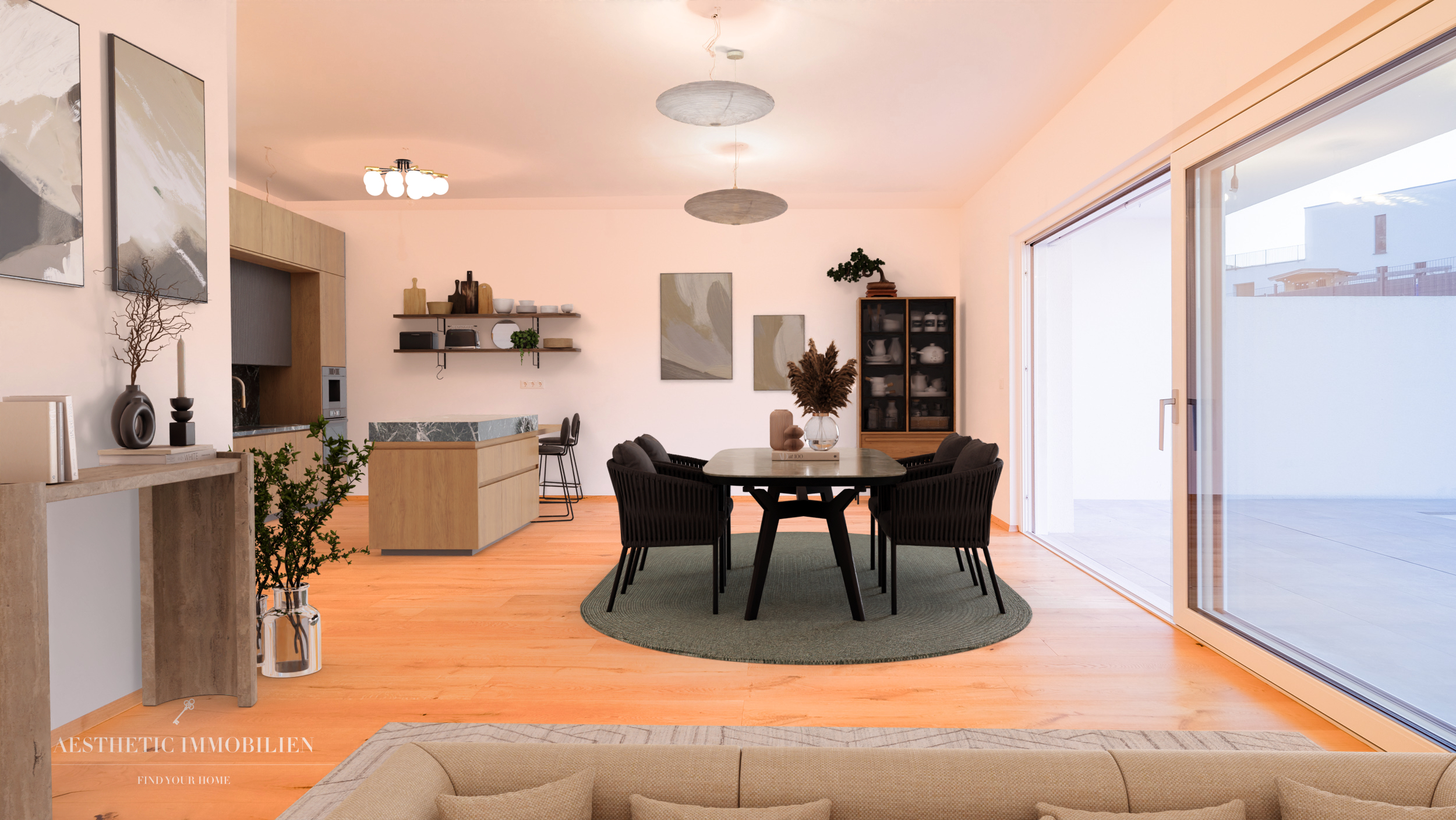 PENNEWANG -  LETZTE EINHEIT ! - 117 m2 Edle Doppelhaushälfte mit Garten und Pool - Top 1