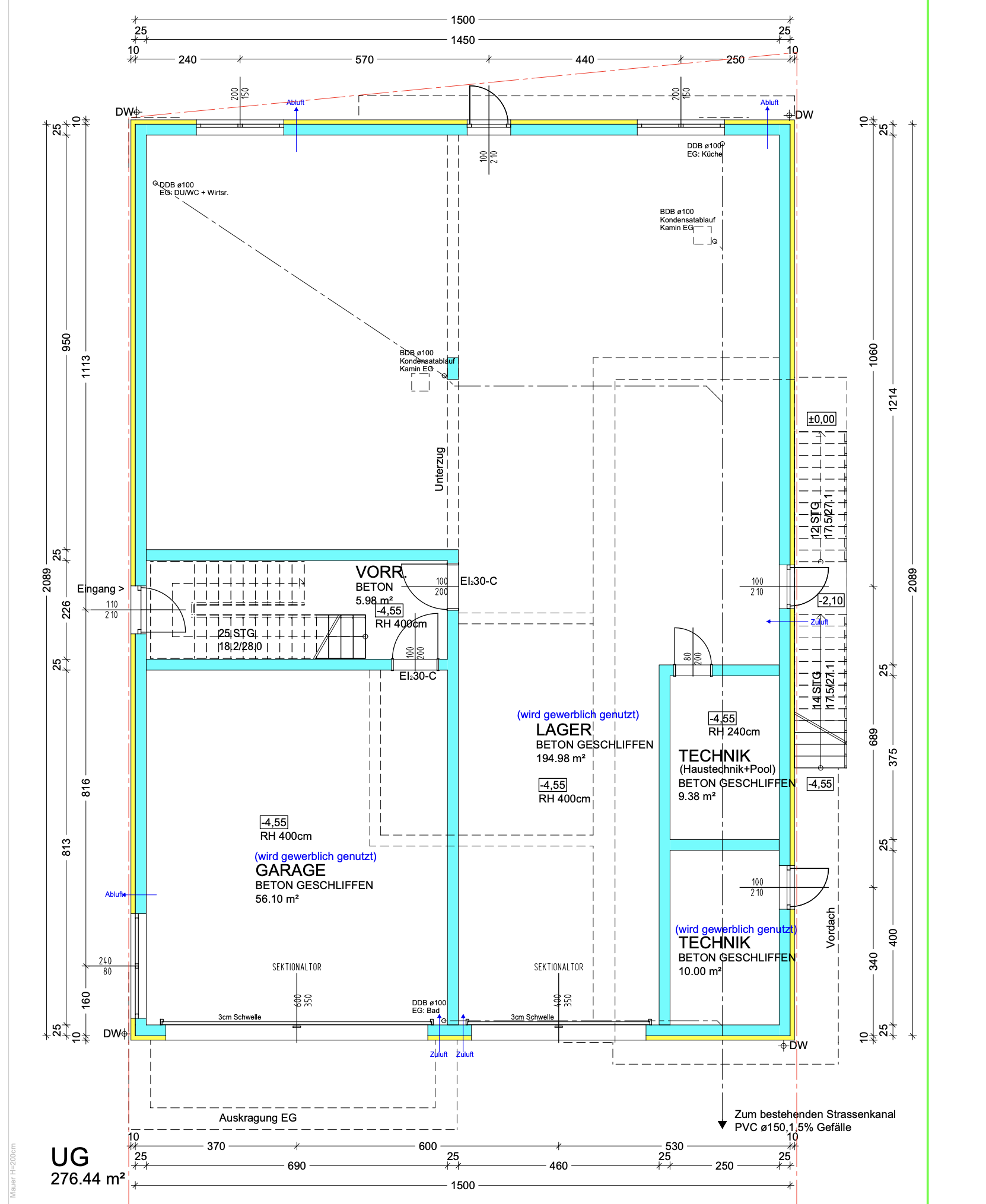 LEOMBACH  – 500 m2 Exklusives Haus mit Gewerbehalle - Modernes Wohnen und Arbeiten vereint