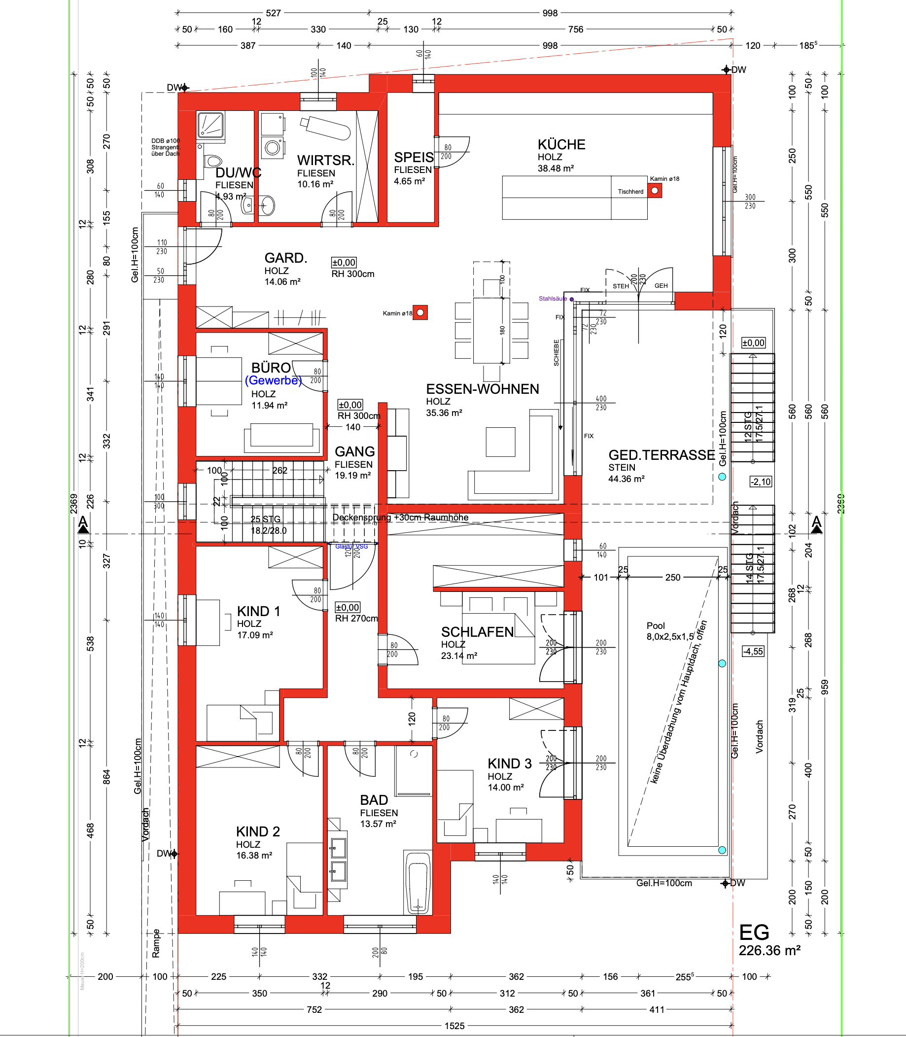 LEOMBACH  – 500 m2 Exklusives Haus mit Gewerbehalle - Modernes Wohnen und Arbeiten vereint