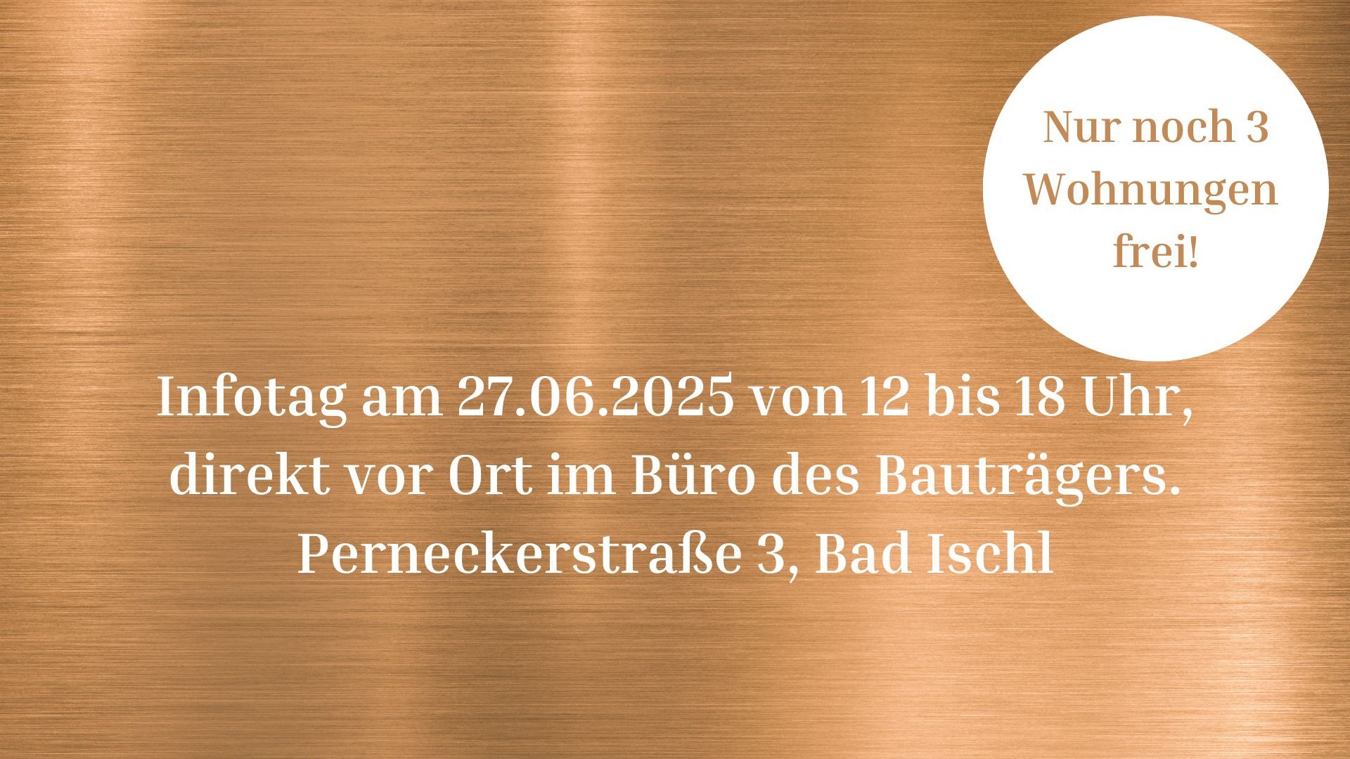 BAD ISCHL-  NUR NOCH 3 WOHNUNGEN FREI ! - Exquisites Wohnen - Top 1