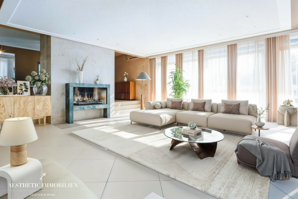 Beispiel Staging-Visualisierung Wohn-Essbereich EG