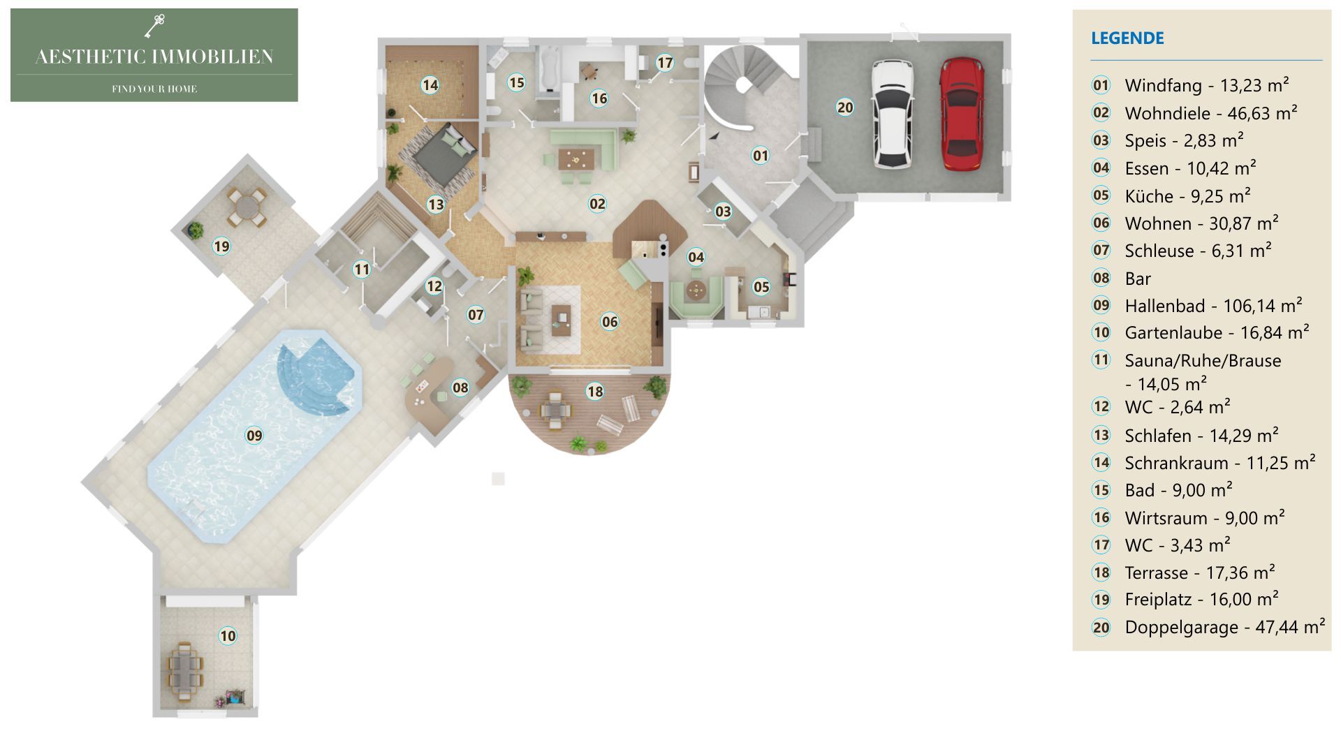 ALLHAMING - Traumvilla inklusive Home-Spa in erstklassiger Lage