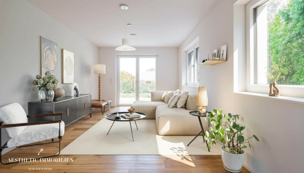 Wohnbereich Beispiel Homestaging-Visualisierung
