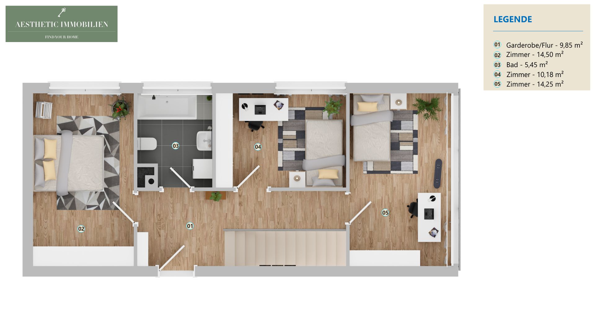 LINZ / GRÜNDBERG: Außergewöhnliche Garten-Maisonette